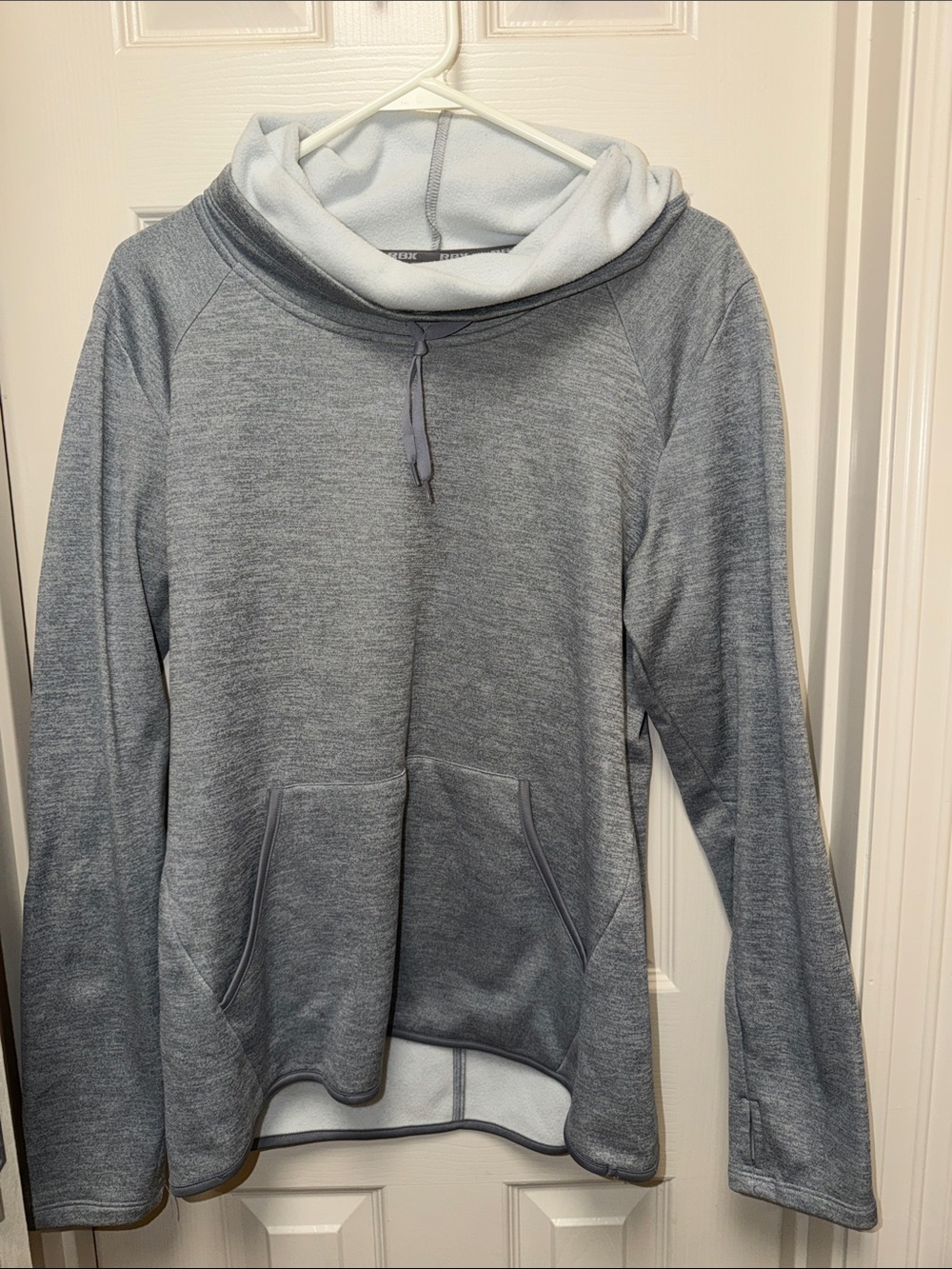 RBX Gray Ombre Cowl Neck Pullover Hoodie
